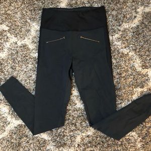 Aday Black + Forest Green Pants/Leggings Size S